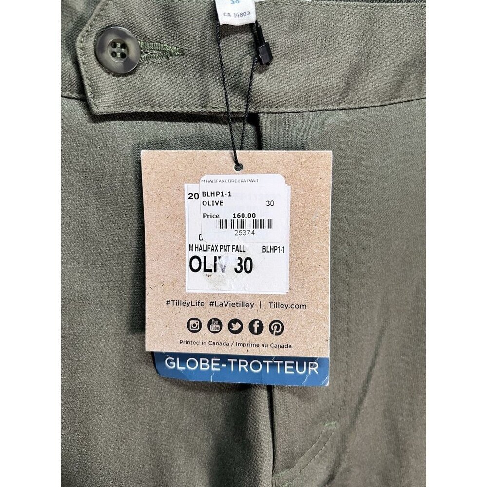 Tilley Wanderer Halifax Pants Wanderer‎ Collection Olive Size 30 NWT - Picture 5 of 10